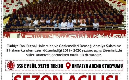 2019-2020 FUTBOL SEZONU AÇILIŞI