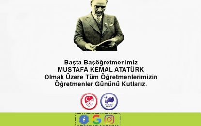 24 Kasım Öğretmenler gününü Kutlarız