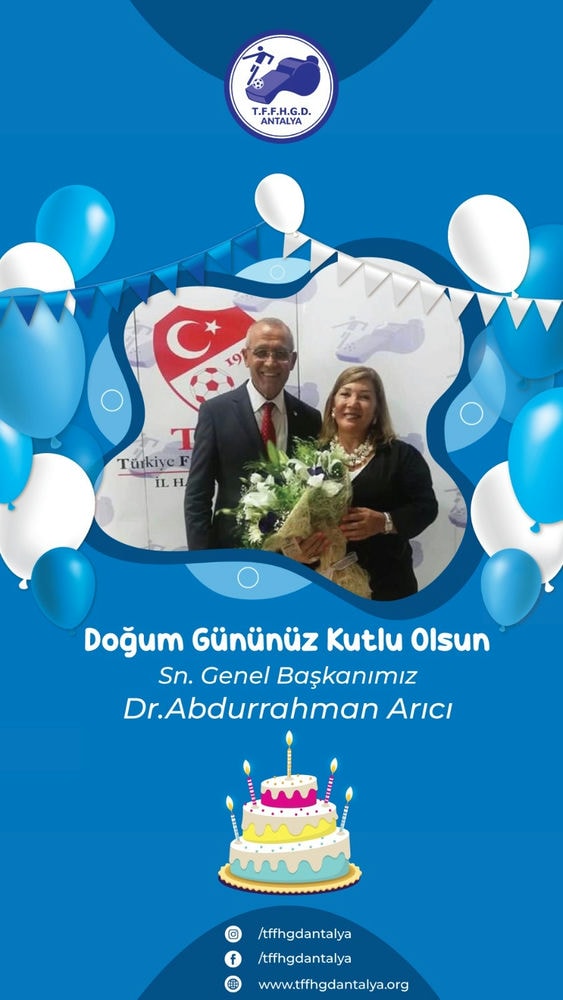 Mutlu yıllar Sn.Dr.Abdurrahman Arıcı