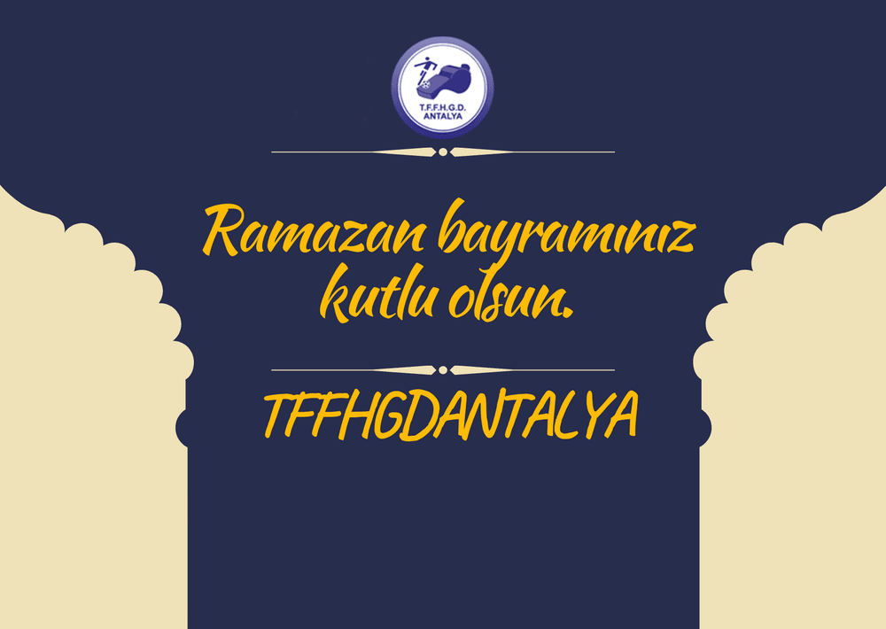 Ramazan Bayramınız Kutlu Olsun.