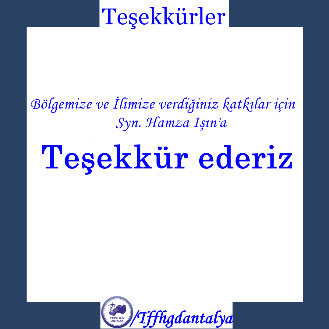 Teşekkürler…