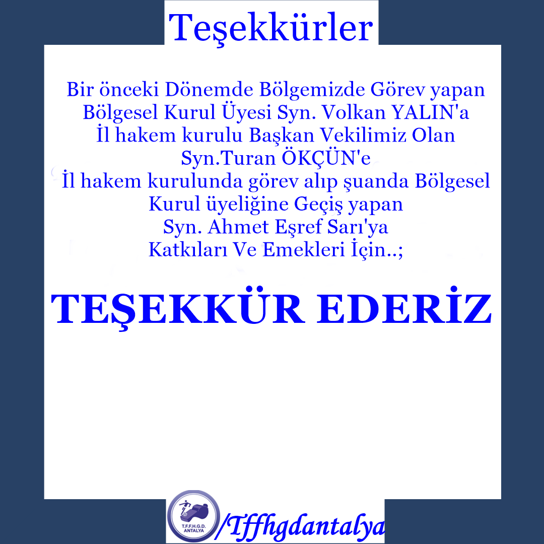 TEŞEKKÜR EDERİZ…