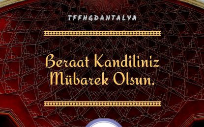 Beraat kandiliniz mübarek olsun